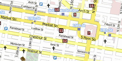 Stadtplan One Liberty Place